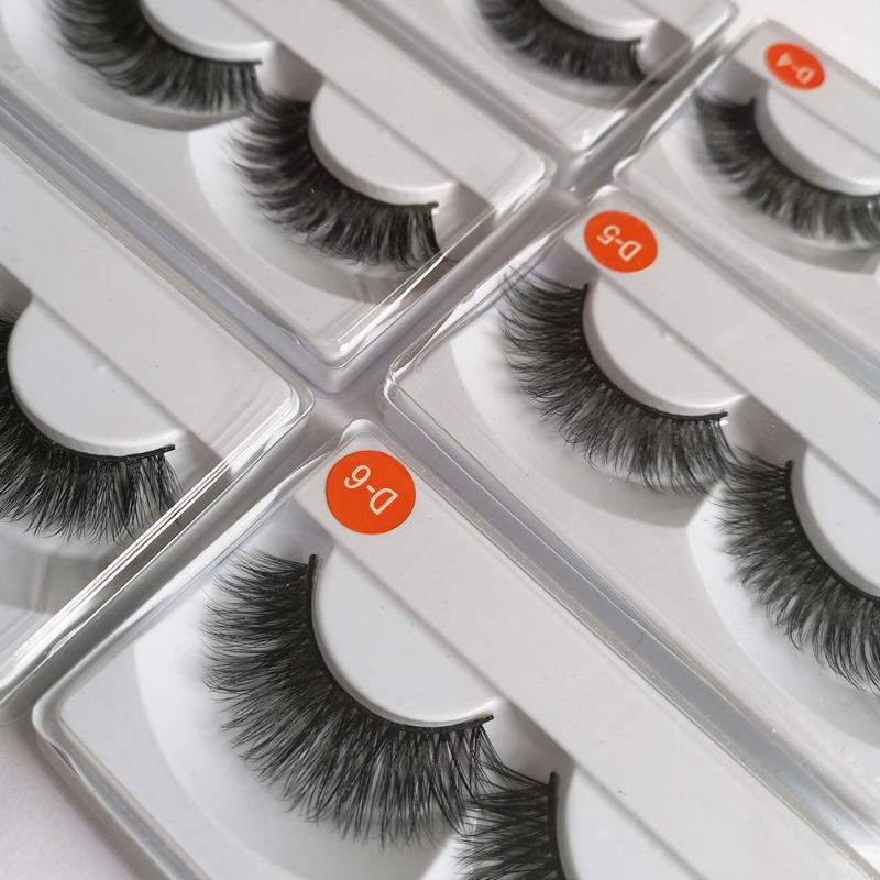 

3pair 3D silk eyelashes handmade full strip lashes thick false eyelashes makeup silk eye lashes 3d