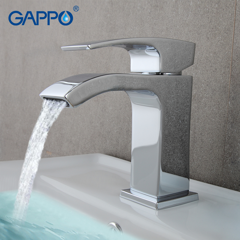 

GAPPO water mixer tap Basin sink Faucet bathroom basin faucet mixer single hole brass waterfall toilet tap G1007-1