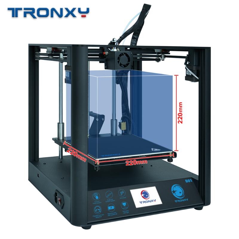 

Tronxy D01 3D Printer kit DIY CoreXY Core XY Industrial Linear Guide Rail 3D Machine Printer Facesheild 2020 Newest