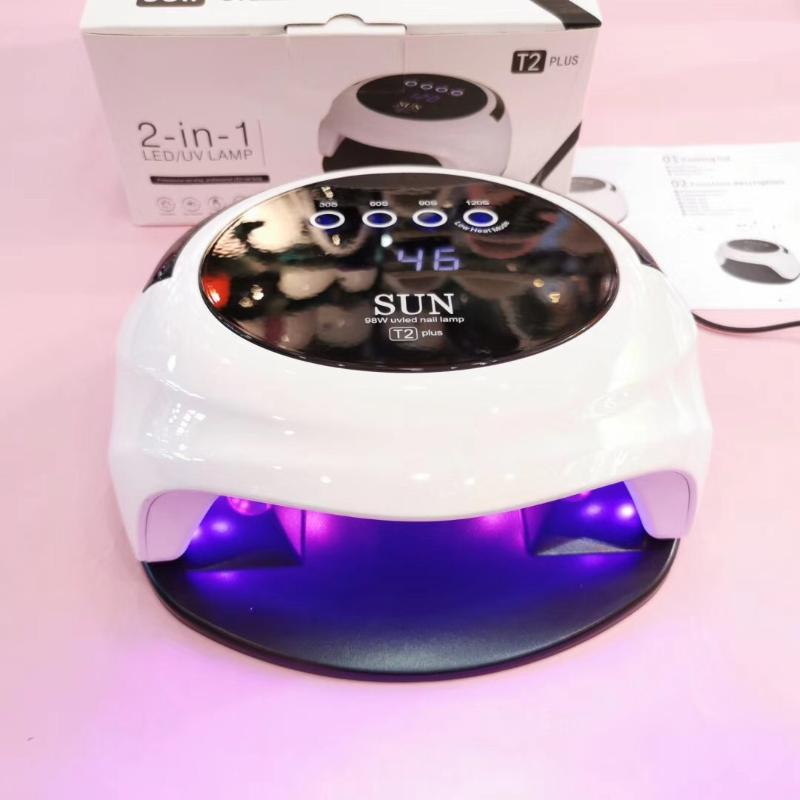 

kesinails 98W Nail Lamp Manicure UV LED Nail Dryer For Curing All Gels Ice Lamp For Professional Art DIY Design Tools, Army green