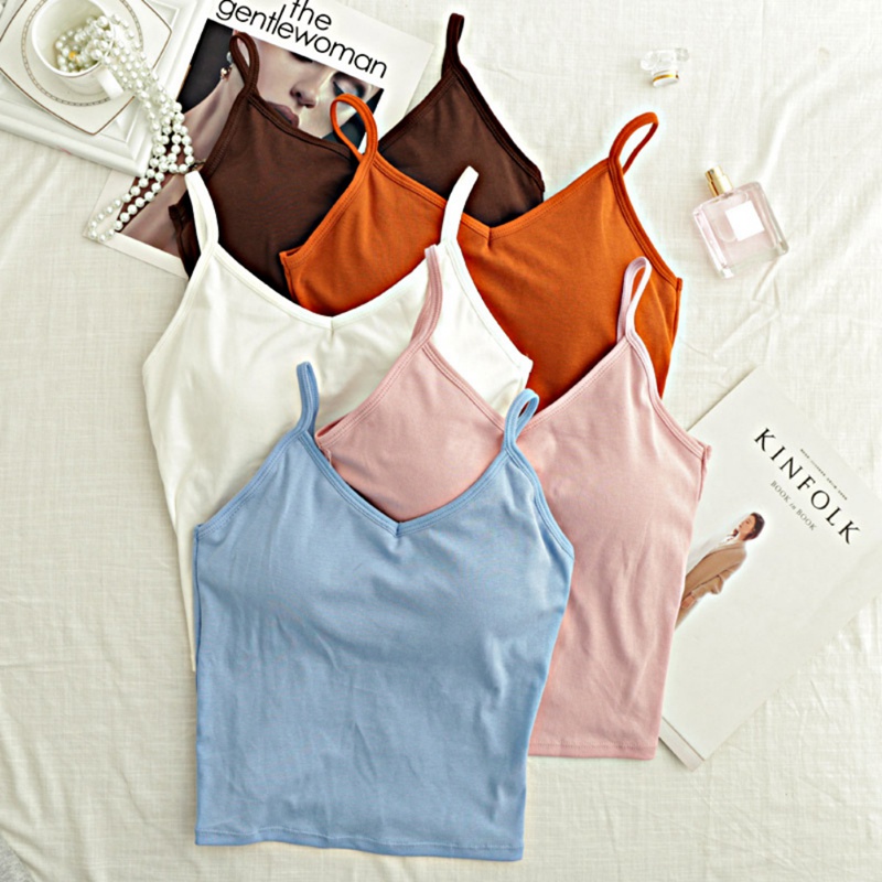 

New Arrival Women's Sexy Casual Vest Summer Slim Tank Crop Top Filling Cam Vest, Gray