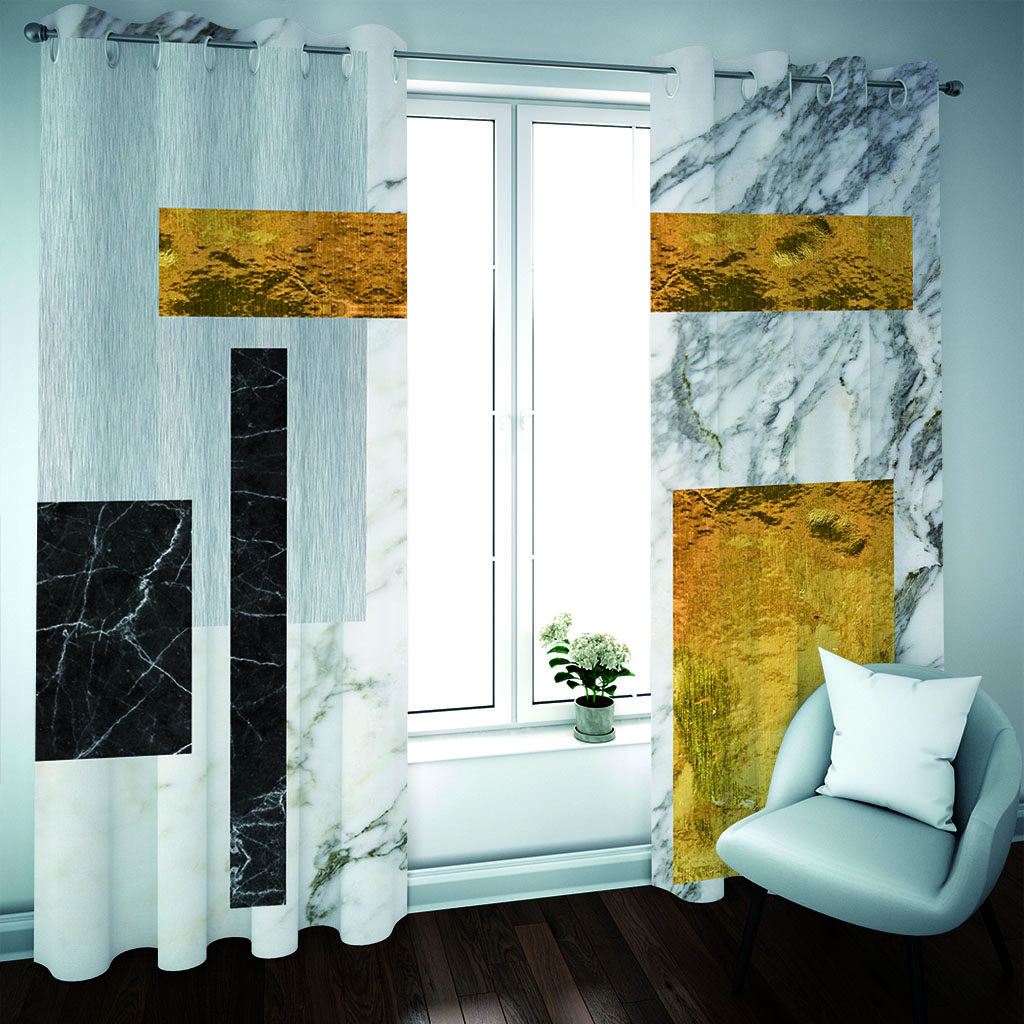 

Custom Window Curtain HD geometry Curtains For Living Room Girls Room Bedroom Blackout Drapes, As the picture shows