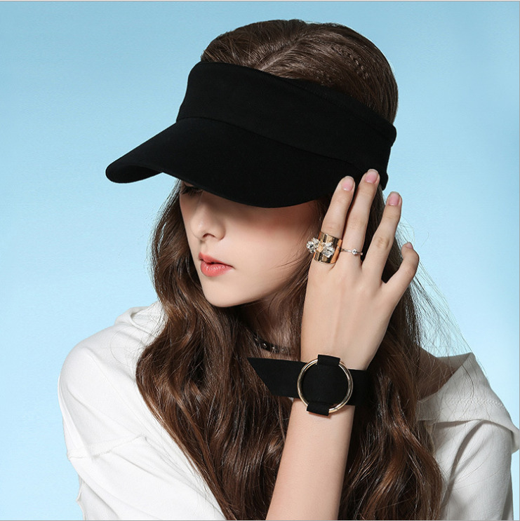 

Women's Sun Straw Hat Wide Large Brim Floppy Summer Beach Folding Cap UV, Black