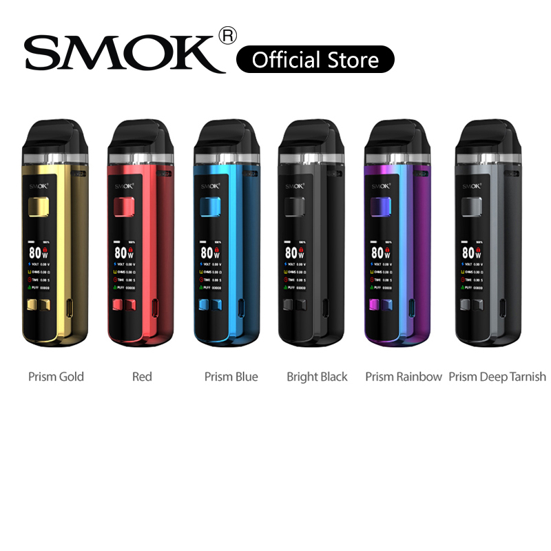 

SMOK RPM 2S Pod Kit RPM2S 80W Mod with 7ml Pod Cartridge Vapor Device New 0.16ohm RPM 2 Mesh Coil 100% Original, Red