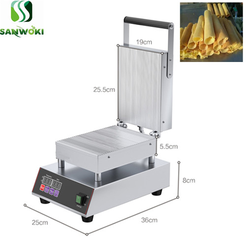 

Digital waffle ice cream cone maker crispy egg roll making machine wafer biscuit Egg roll Crispy biscuit baking machine