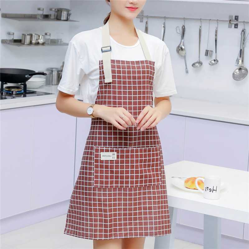 

Fashion Cleaning Apron Cooking Kitchen Apron for Woman Men Chef Waiter Cafe Shop BBQ Hairdresser Aprons Bibs Kitchen Accessories