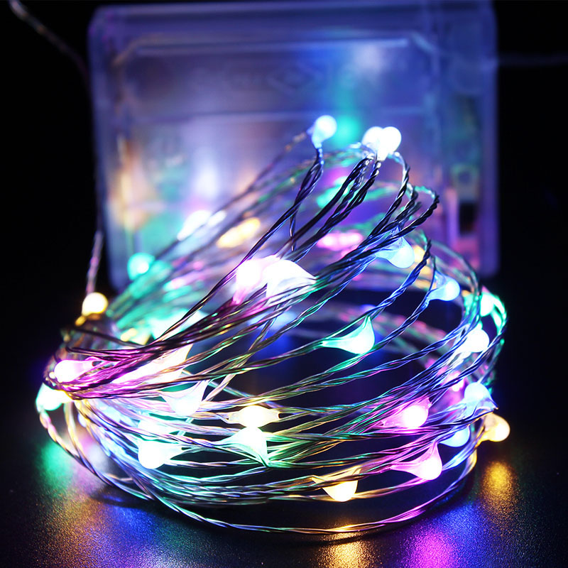 

USB light string 5V USB Powered waterproof 2M 20 leds string silver line firefly holiday light strip