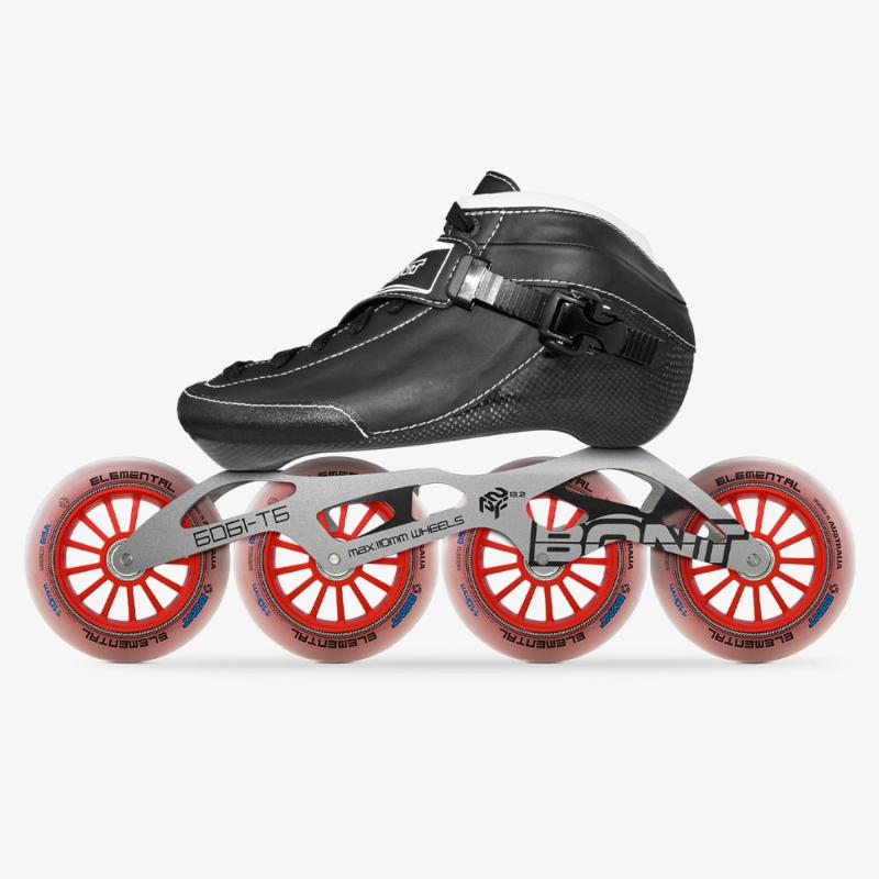

2020 Original Bont NGage Adult Speed Inline Skates Heatmoldable CarbonFiber Boot 4*90/100/110mm Elemental Wheels Skating Patines, Only boot