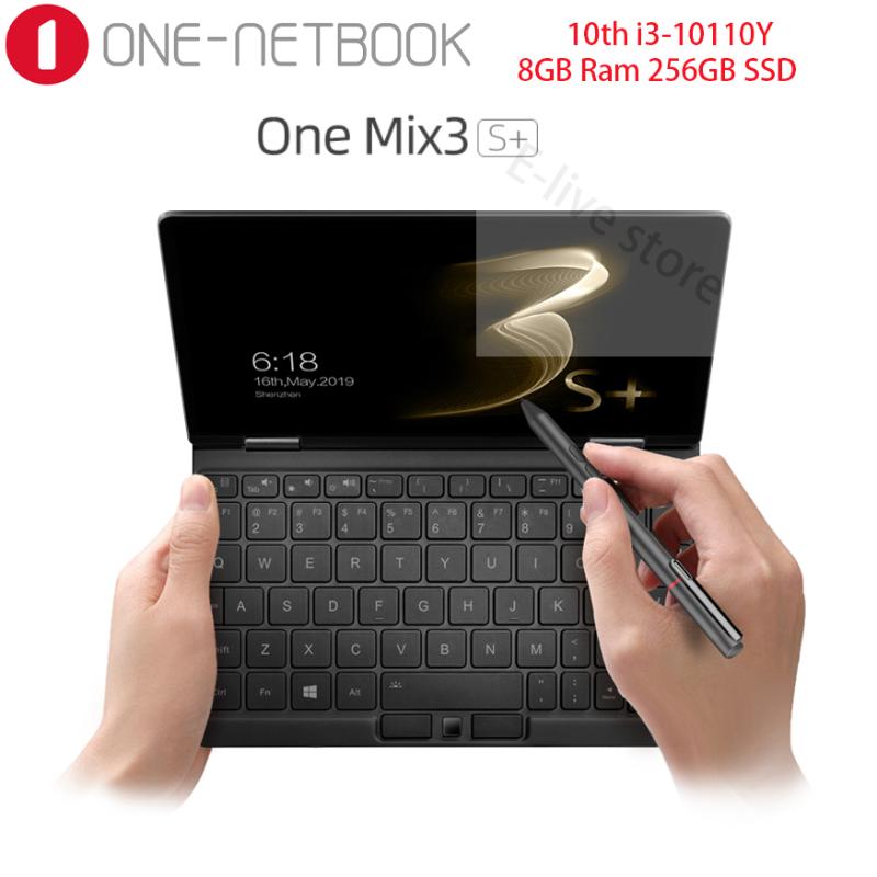 

One-NetBook One Mix 3S+ 8.4 inch Pocket PC intel i3-10110Y 8GB Ram 256GB SSD 2560*1600 FHD Win 10 Fingerprint Sensor WiFi, Black