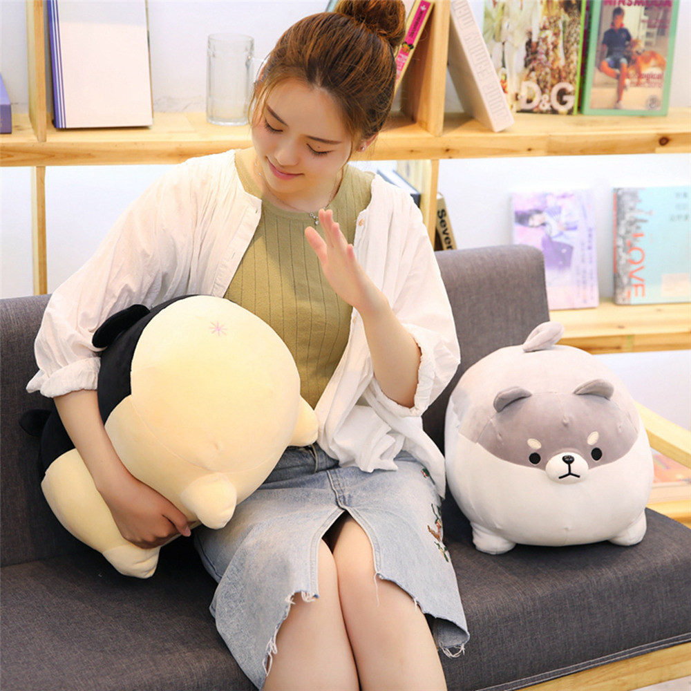 sleeping shiba inu plush