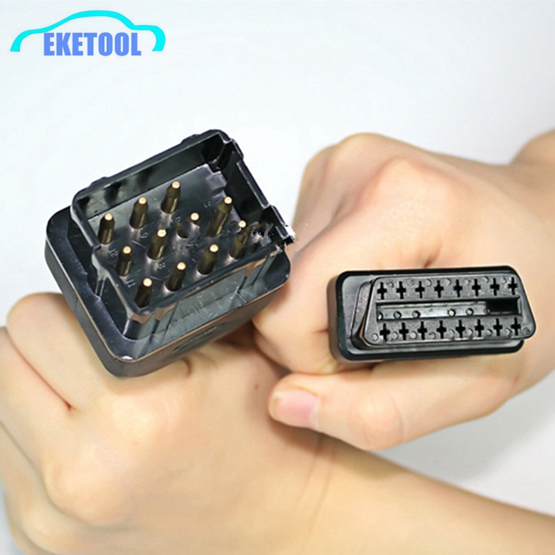 

Top Rated OBD 12Pin to OBD2 16Pin Female Connector Professional Car Accessories 12 Pin Male Adaptor