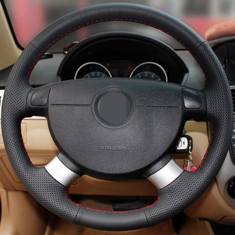 

Black Artific Leather Steering Wheel Cover for the chevrolet aveo LOVA buick Excelle daewoo gentra 2013 2015 lacetti 2006 - 2012