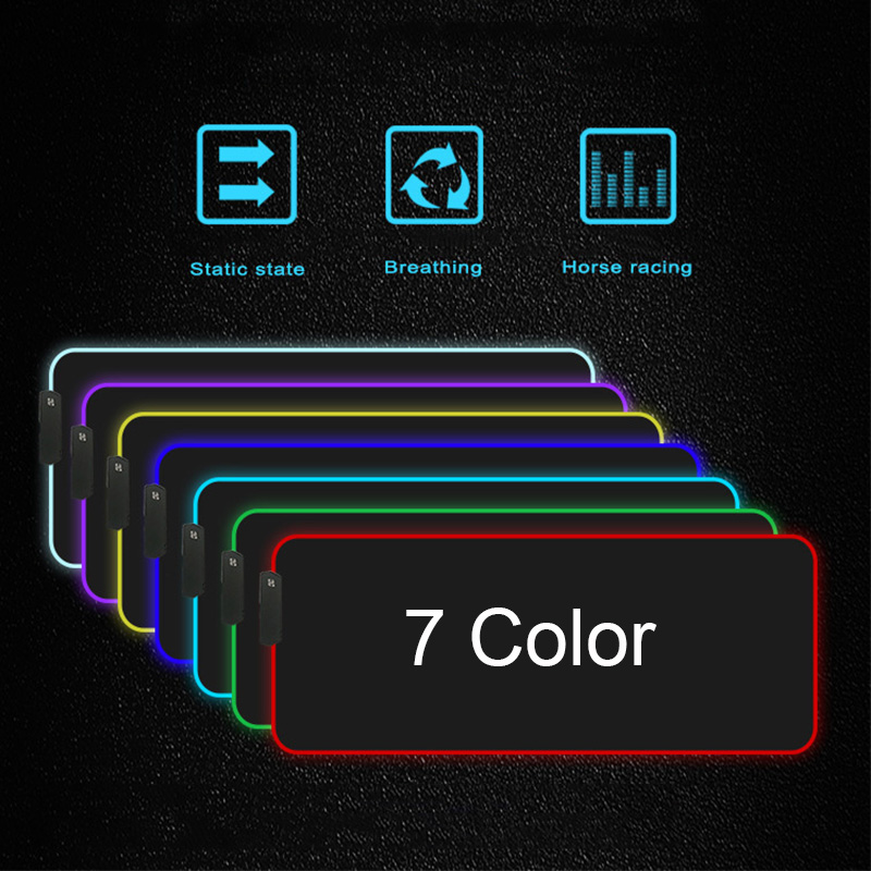 

RGB Mousepad LED Light Keyboard Cover Desk-mat Colorful Surface Mouse Pad Multi-size World Computer Gamer CS Dota
