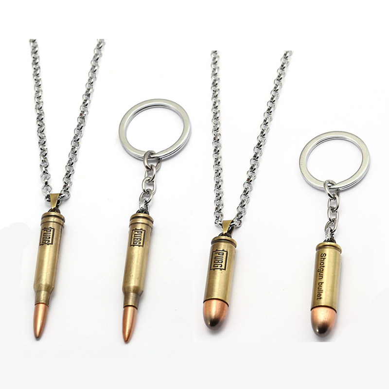 

Game PUBG Necklace Letter 300 Win Mognum High Quality Metal PUBG Keychain Pendant For Men Choker Game Fans Gifts