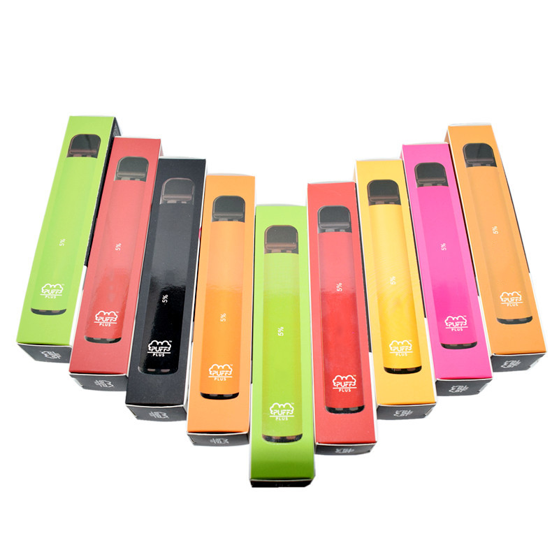 

Puff Bar Plus Multiple Color Disposable cigarettes vape pen Device 550mAh Battery 800 Puffs 3.2ml Pods BANG XXL