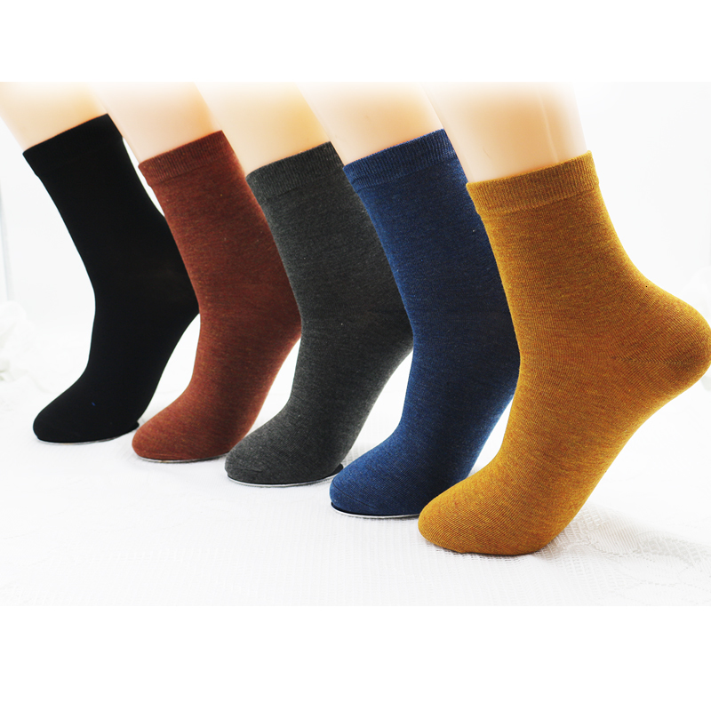 

New women's bamboo fiber colorful fashion casual socks Harajuku solid color black white cheap socks wholesale 5 pairs, Beige