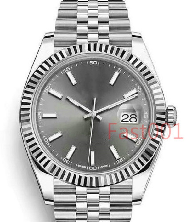 

silver Mens Watch 2813 Mechanical Automatic Movement 41mm Stainless Steel Fashion Men Date Just Designer Men's Watches Wristwatches, Original box