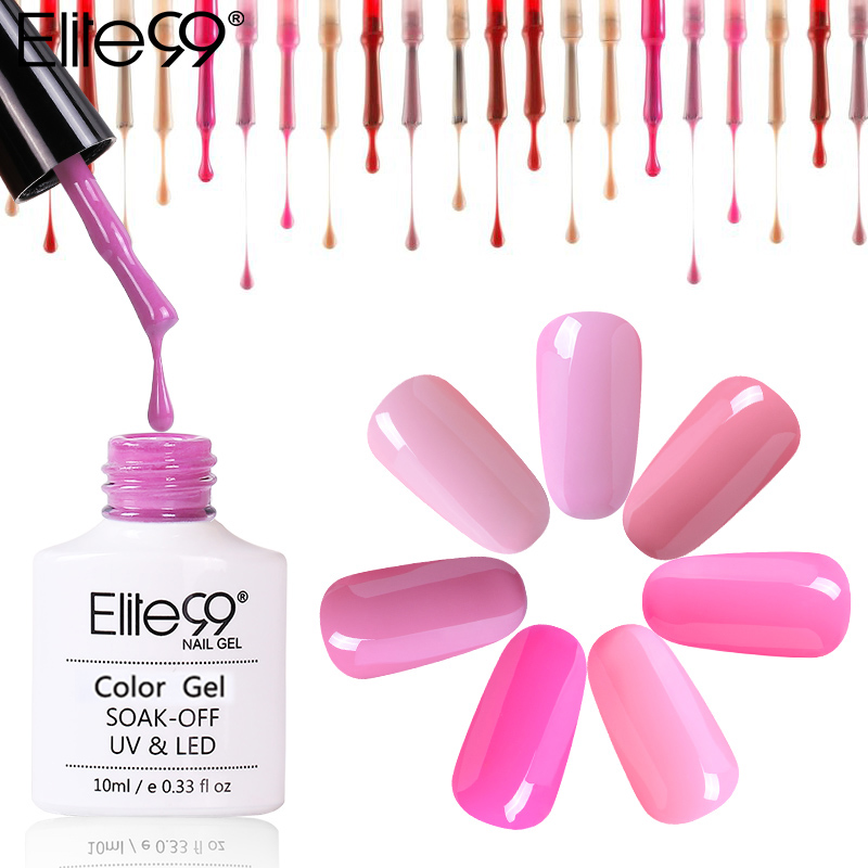 

Elite99 Pink Color Magenta Series Nail Gel Polish 10ML UV Gel LED Lamp Manicure Lacquer Soak Off DIY Long Lasting Nail Art, Yh011