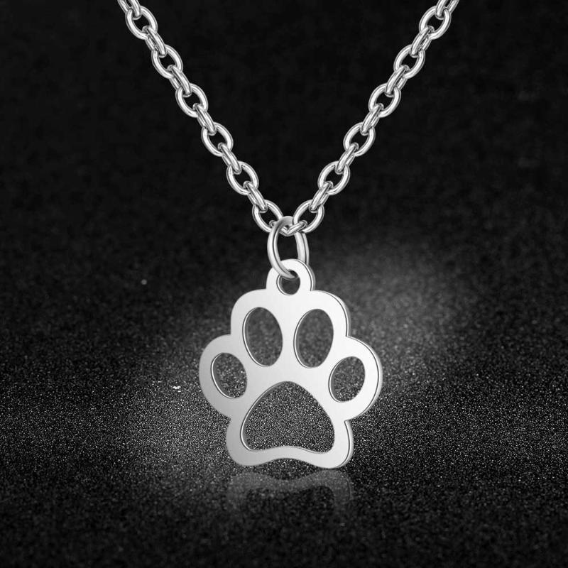 

Quality 100% Stainless Steel Dog Cat Charm Necklace for Women Special Gift Never Tarnish Jewelry Necklace