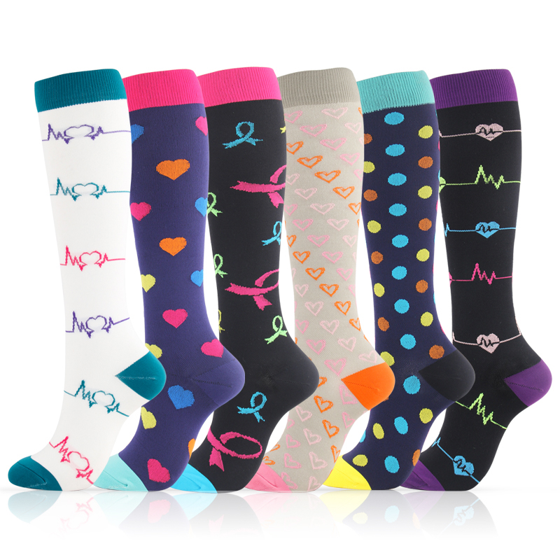 

Compression Socks Nylon Nursing Stockings Women Specializes Outdoor Football Cycling Anti Fatigue Relief Sports Socks, Black ecg