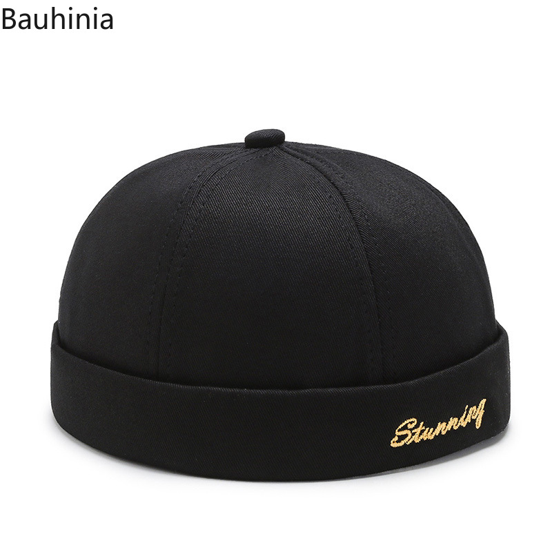 

Fashion Beanies Woman Hats Unisex Casual Male Cap Boy Hip Hop Hat Cotton Solid Color Landlord Hat