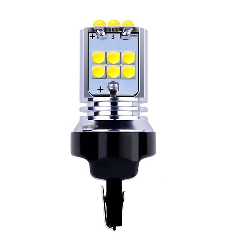 

1PCS NEW T20 7443 W21/5W Super Bright CREE Chip LED Car Turn Signal Lamp Auto Brake Bulb Daytime Running Light Red White Yellow, As pic
