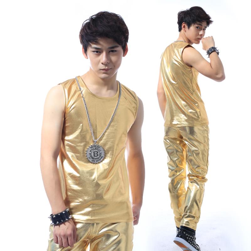 

5XL!!! The new night men' suit The host singer stage costumes vest suits, Vest and pants