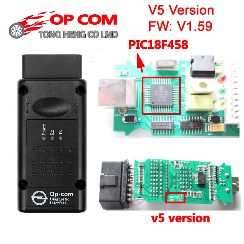 

Best PIC18F458 + FTDI Chip OP COM V5 Version V1.59 / V1.99 2014V Firmware OBD2 Op-com Opcom Scanner for