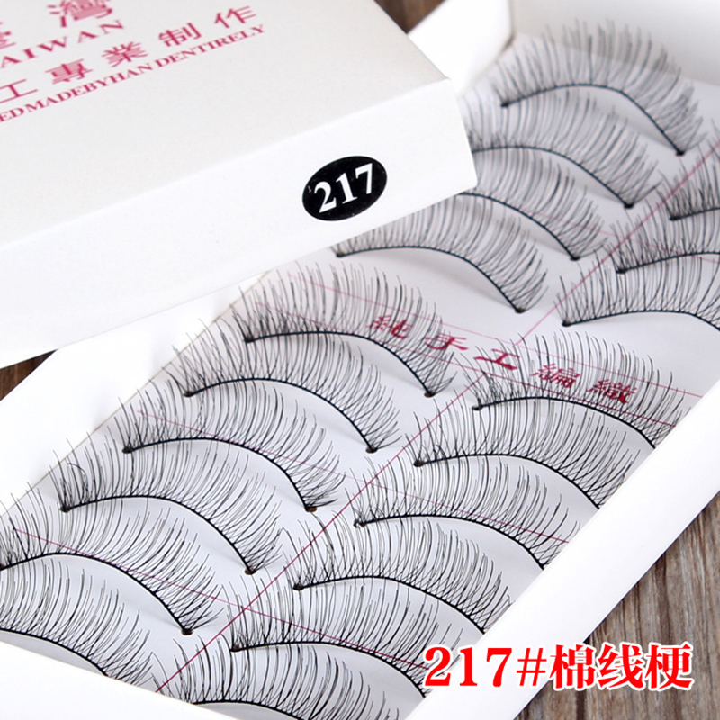 

New 10 pairs False Eyelashes Natural Makeup Handmade Soft False Lashes Eyelash Extension Fake Eyelashes Free shipping 217