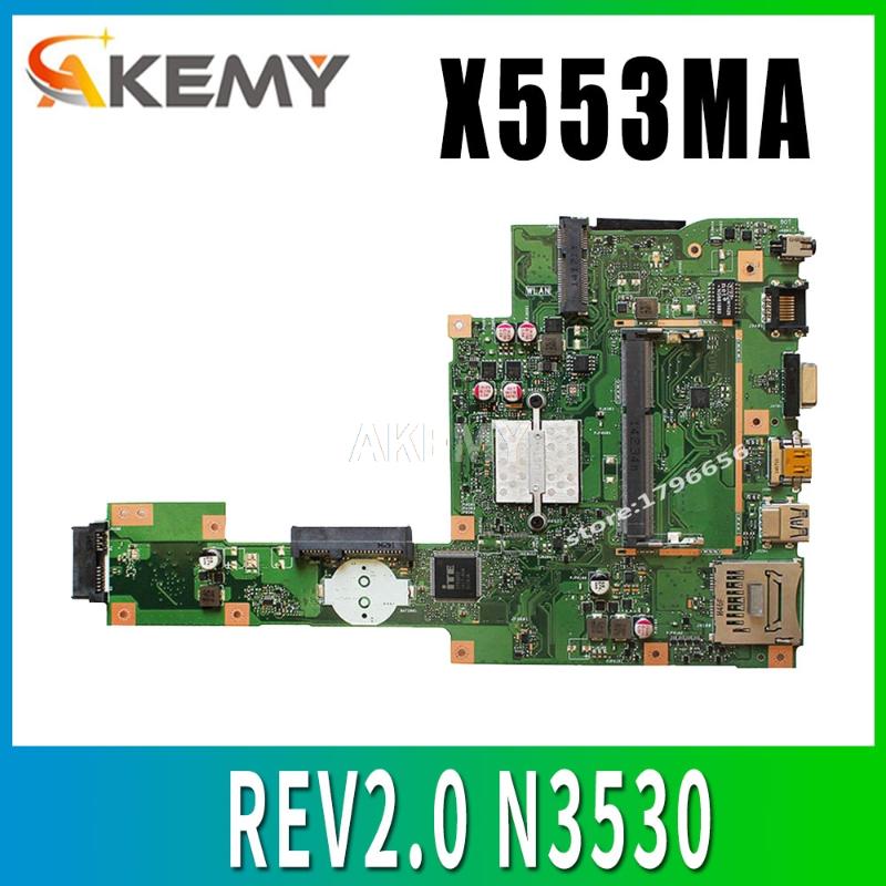 

NEW X553MA Laptop motherboard REV2.0 N3530/3540 CPU for ASUS X553MA x503m f553ma f553m Test mainboard motherboard test ok