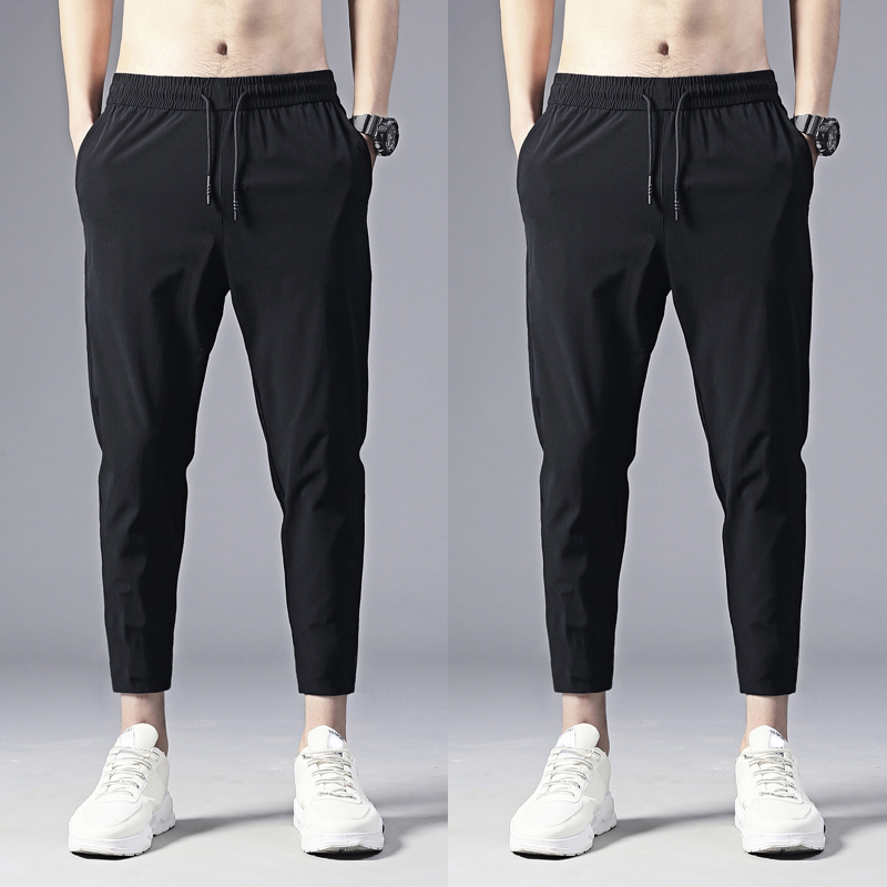 

Men Casual Running Pants Lightweight Breathable Quick Dry Hiking Running Outdoor Sports Pants Adjustable Waist Training Pant ZJ5, As pic