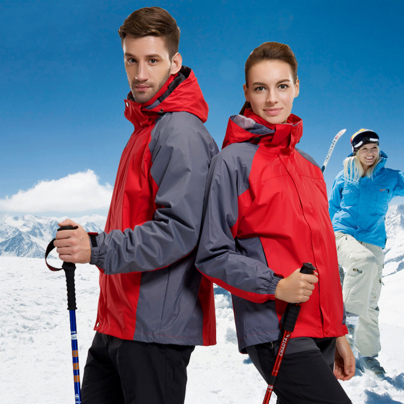 

2020 High Quality Outdoors Hiking Jacket Men Thicked Jacket Thermal Sports Winter Coats For Camping Fishing Ski Windproof, Women lake blue