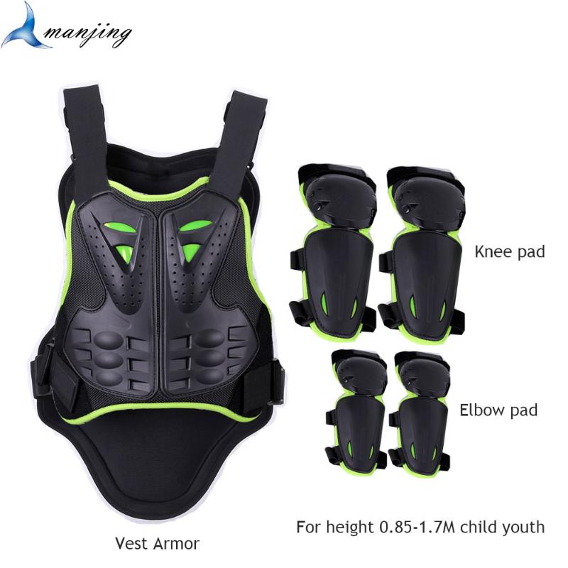 

Universal Model 0.85-1.7M Children Youth Motorbike Body Protect Vest Armor Kids Downhill Chest Back Protective gear