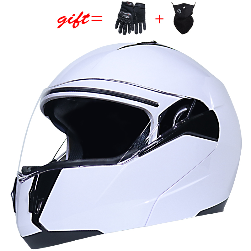 

Best Safety Racing Helmet Dual Lens Modular Flip Motorcycle Helmet DOT Approved Full Face Moto Casco Cross Country
