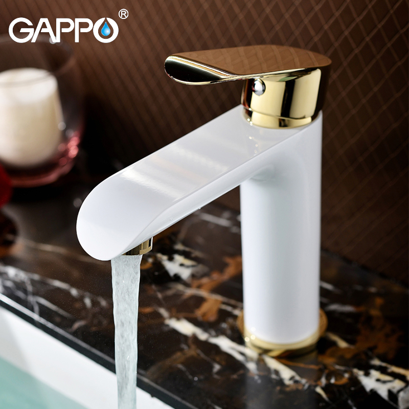 

GAPPO basin faucet golden basin mixer tap bathroom sink tap mixer water bathtub faucets waterfall faucet deck mounted taps