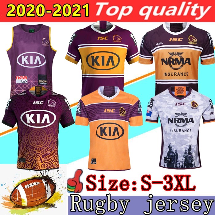 

2020 BRISBANE BRONCOS ANZAC Round rugby Jersey Best quality 19 20 21 National League rugby shirt Brisbane Broncos rugby Jerseys S-3XL, 16