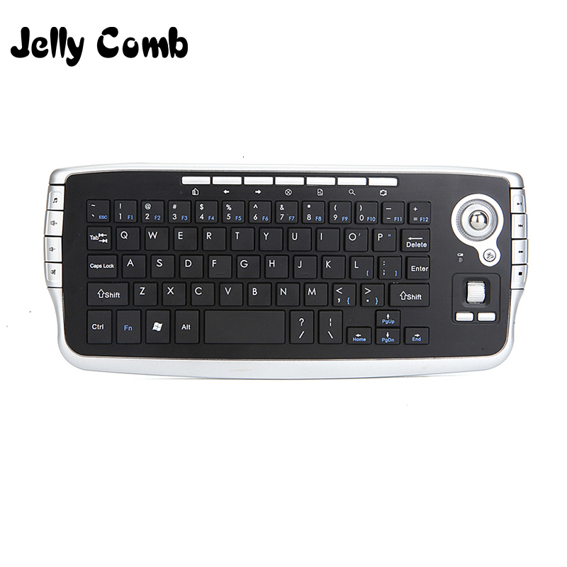 

Jelly Comb Mini 2.4G Wireless Keyboard with Trackball Keyboard for Smart TV Box Multi-media Functional Trackball Air Mouse