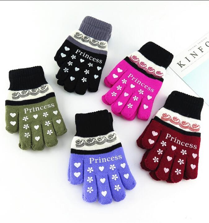 

women's autumn and winter yarn knitted gloves students lovely warm winter glove R098