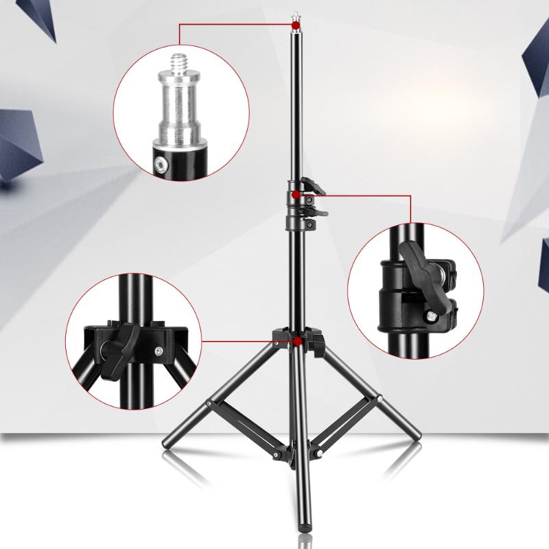 

100cm/39.3inch Photography Mini Table 1/4 Screw Light Stand For Photo Studio Ring Light LED Lamp Reflector Softbox
