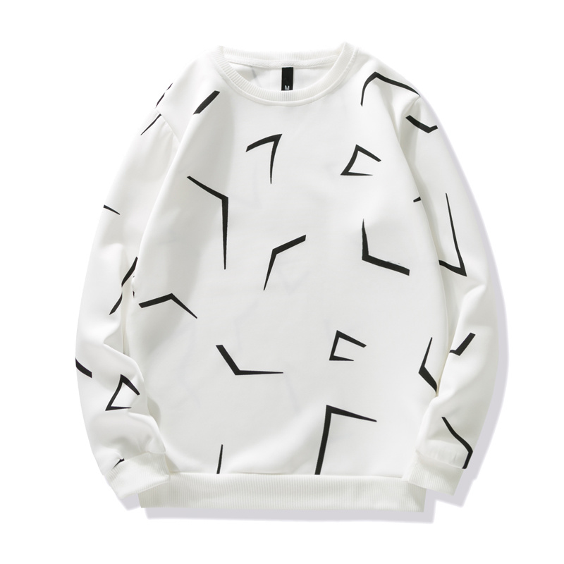 

Spring and Autumn Long Sleeve Crewneck Turtleneck Dress Fall Wear Men's Clothing Korean Trend Thin Coat, White