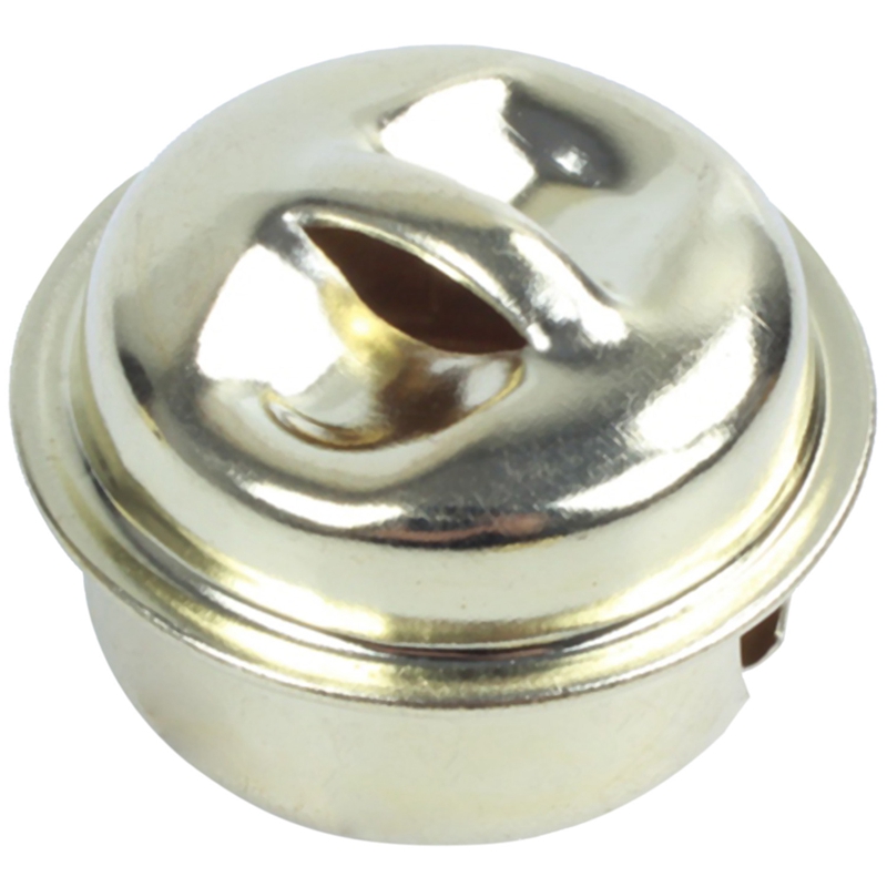 

100 Pcs iron Christmas Jingle Bells Pendant Charms DIY Crafts Round bell Gold