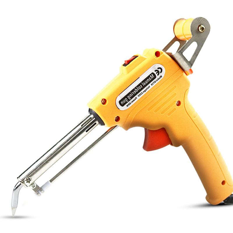 

60W Tin Electric Soldering Iron Kit semi Automatic Tin Gun Electric Solder Station Tip Sucker Wire Welding Anti-sTweezers Tools