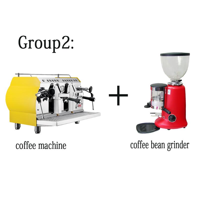

Free Ship Espresso-Maker 2 Group Espresso Machine with Milk Frother for Cafe Shop