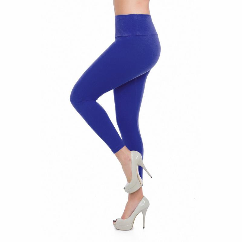 

New Women Solid Color Leggings No Transparent Exercise Fitness Leggings Push Up Workout Female Pants Sportswear Yoga Pants D30, Black