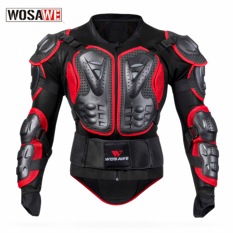 

WOSAWE Motorcycle Armor Jacket Men Full Body Motocross Back Shoulder Chest Armor Skiing Snowboarding Protective Jacket Racing