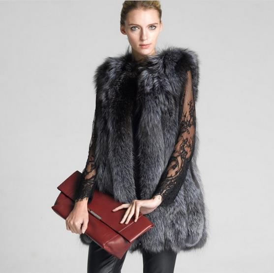 

Harajuku 2020 Winter Women' Faux Fur Coat Artificial Fur Vest Furry Vests Femme Jackets Plus Size Warm Fake Gilet Z150, Black