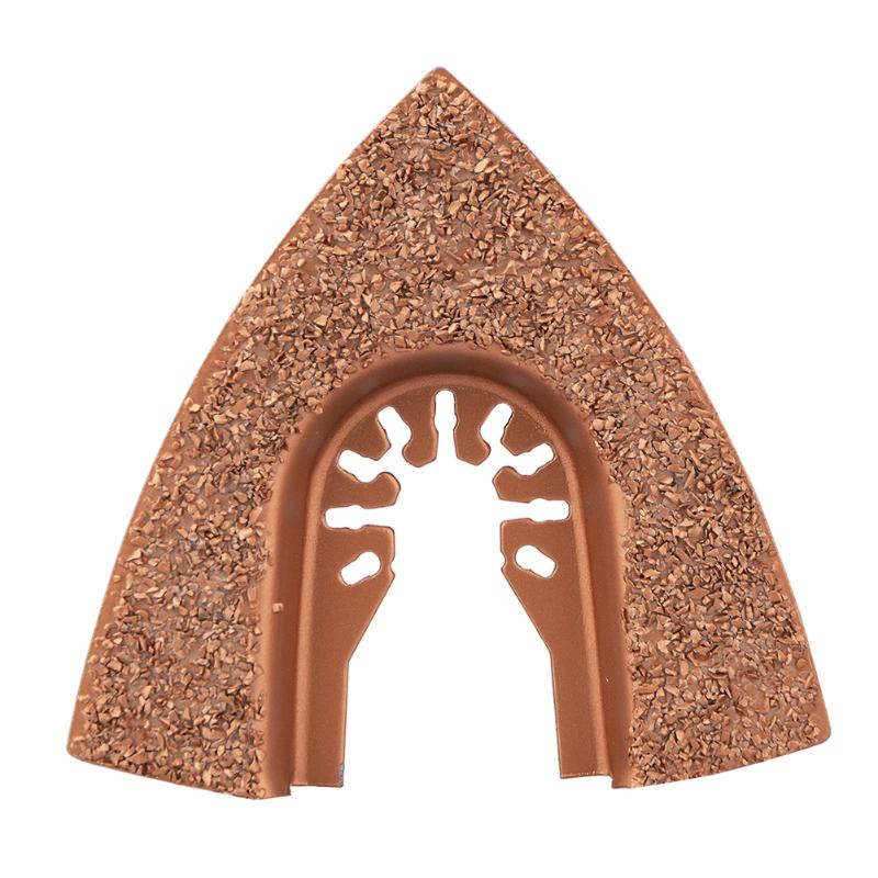 

Carbide 78mm Rasp,Triangular Segment Oscillating MultiTool Saw Blade Fit For Coarse Sanding Of Fillers,Tile Adhesive,Concrete