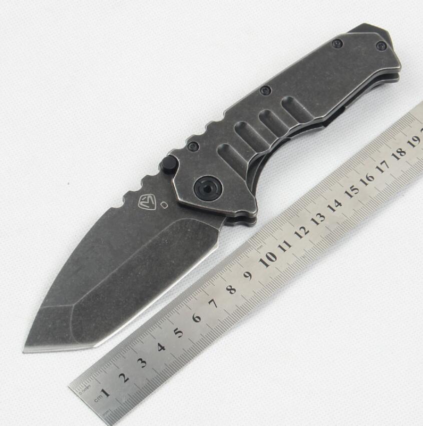

Medford outdoor knife all steel handle folding knife portable sharp camping knife