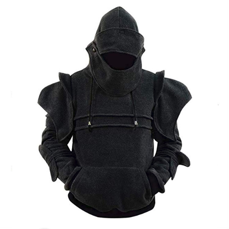 Compra Capa De La Chaqueta Estilo Hombre Hombres Streetwear Arthur Medieval  Hueco Con Capucha Caballero De La Armadura Con Capucha Sudadera Barato |  Entrega Rápida Y Calidad | Es.Dhgate