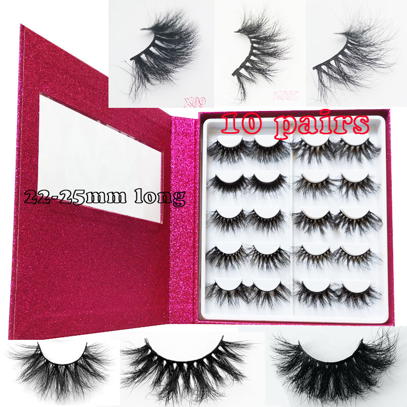 

16 pairs book Beauty 3D mink lashes fuller thicker 3d faux mink lashes eyelashes faux hair eyelashes custom box